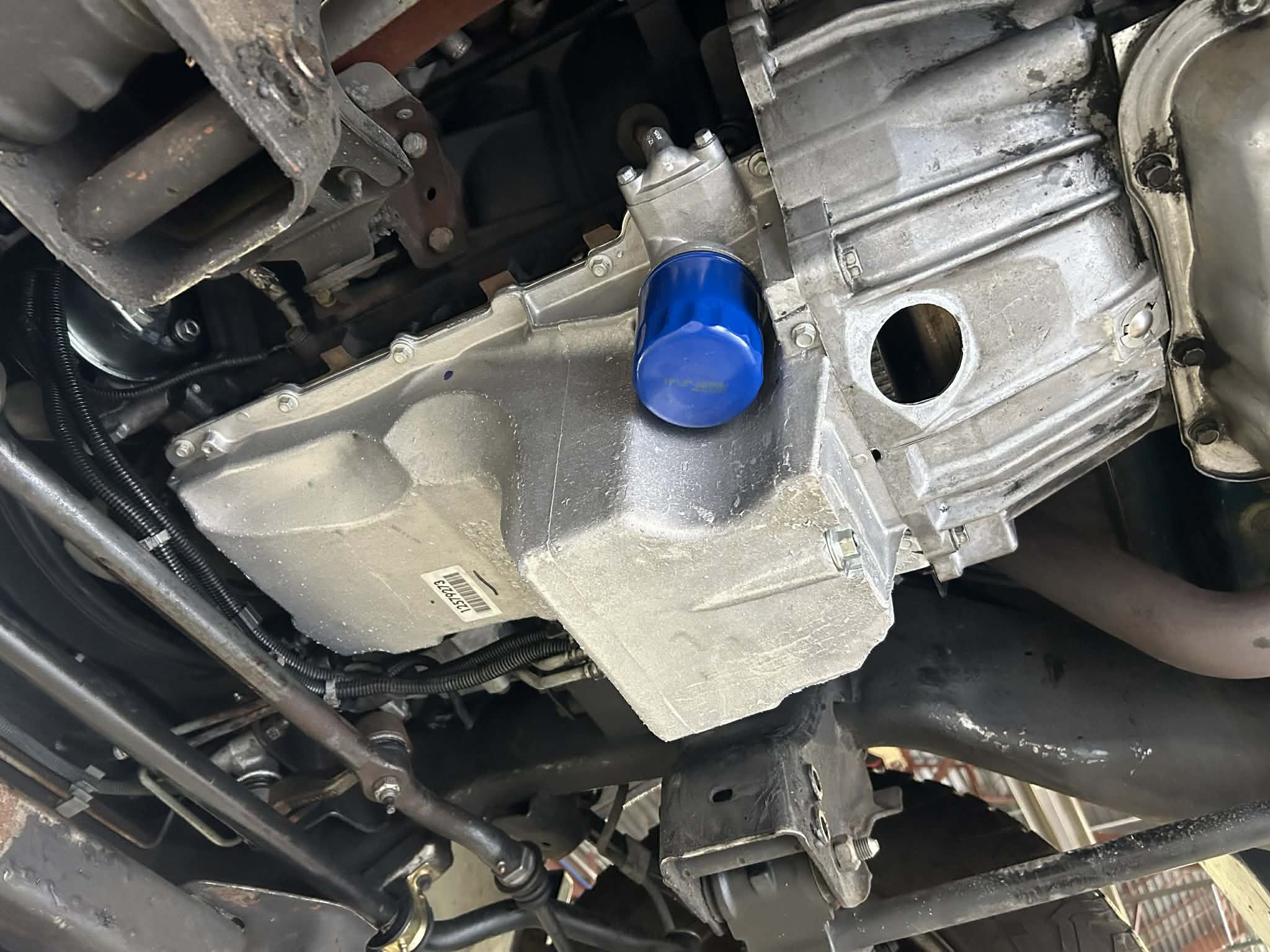 New Oil Pan Installed.jpg